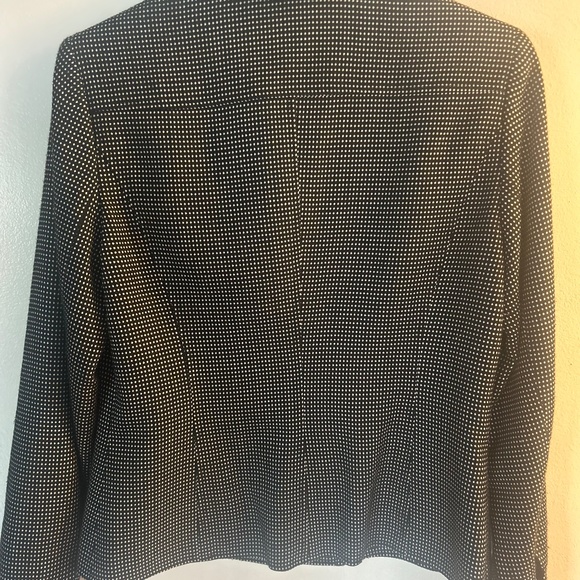 Navy and White check Women's Jones Signature Jacket Sz. 8 - Picture 3 of 6